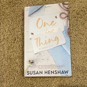 One Last Thing by Susan Henshaw Book
